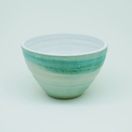 Teal Hand-Thrown Stoneware Bowl #11