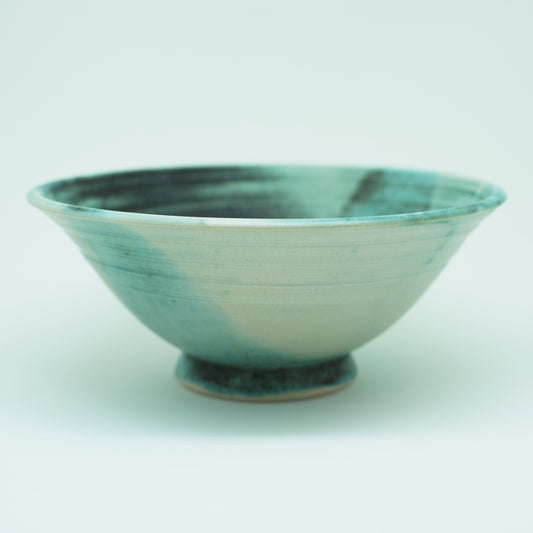 Teal Hand-Thrown  Stoneware Bowl #13