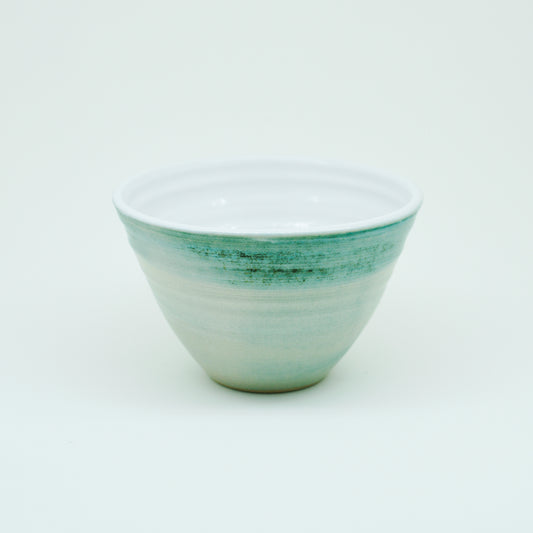 Teal Hand-Thrown Stoneware Bowl #14