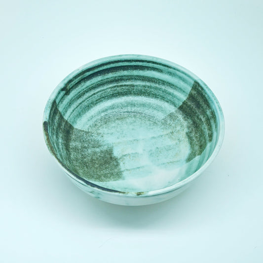 Teal  Hand-Thrown Stoneware Bowl #39