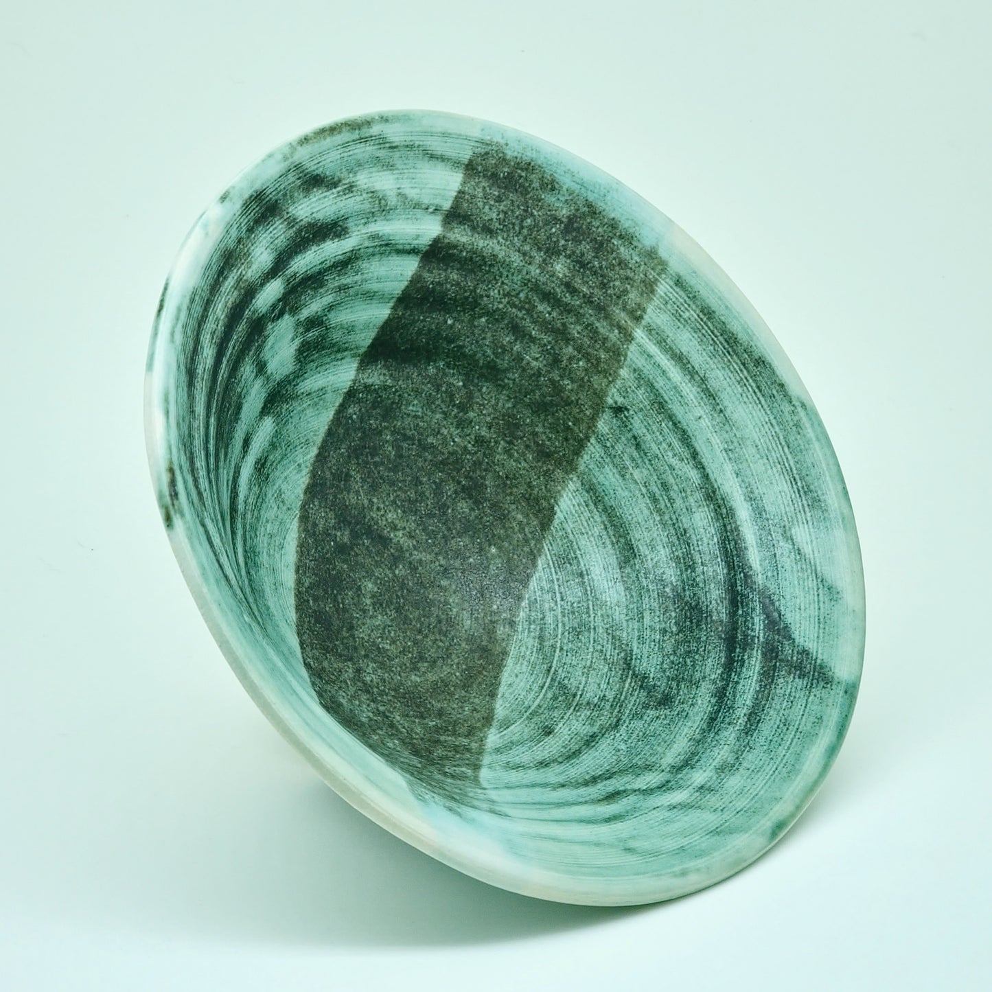 Teal Hand-Thrown  Stoneware Bowl #40